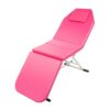 JJsdwin Lit de massage mobile, lit cosmétique, table de massage avec hauteur réglable, pliable à 3 zones, pour salons de beauté et maisons, rose