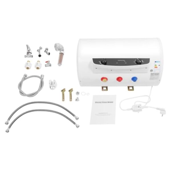 Loobiiny Chauffe Eau Electrique,35l Horizontal Isolant ChaudièRe à Eau Chaude,Avec Robinet Et Douche à Main,Affichage NuméRique Chauffe Eau Instantané,2000w – Image 10