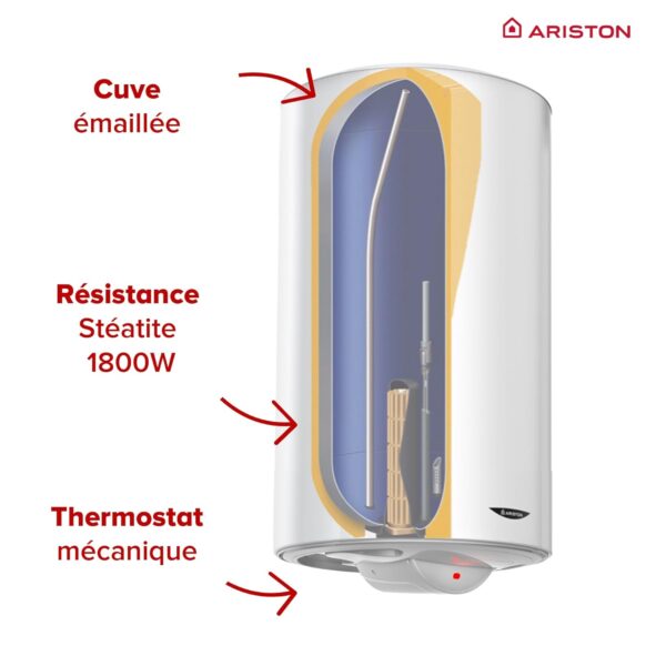 Lot Chauffe-eau Électrique Steatite SAGEO 150L + Trépied universel ajustable Ø513-530-560 mm - Ariston – Image 4