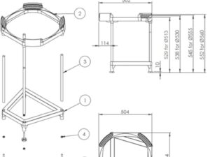 Lot Chauffe-eau Électrique Steatite SAGEO 150L + Trépied universel ajustable Ø513-530-560 mm - Ariston