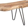 M2 Kollektion Tallus Table Basse Bois Teck 100x40x40cm Marron