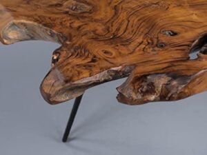 M2 Kollektion Tallus Table Basse Bois Teck 100x40x40cm Marron