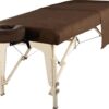 Master Massage Ensemble 3 en 1 de drap de plage, plateau, taie d'oreiller pour le visage, chocolat foncé