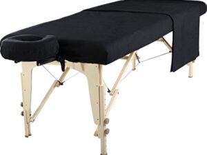 Master Massage Ensemble 3 en 1 de drap de plage, plateau, taie d'oreiller pour le visage, chocolat foncé