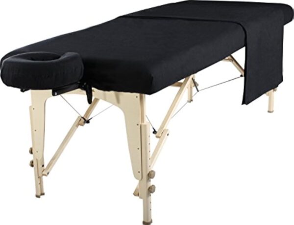 Master Massage Ensemble 3 en 1 de drap de plage, plateau, taie d'oreiller pour le visage, chocolat foncé – Image 3