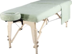 Master Massage Ensemble 3 en 1 de drap de plage, plateau, taie d'oreiller pour le visage, chocolat foncé