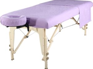 Master Massage Ensemble 3 en 1 de drap de plage, plateau, taie d'oreiller pour le visage, chocolat foncé