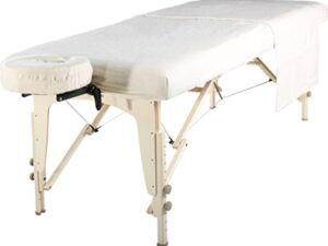 Master Massage Ensemble 3 en 1 de drap de plage, plateau, taie d'oreiller pour le visage, chocolat foncé
