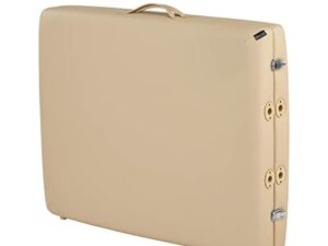 Master Massage Argo Table de Massage avec lumière, Bois Dur Durable, Cuir synthétique, Beige, 70 x 200 cm