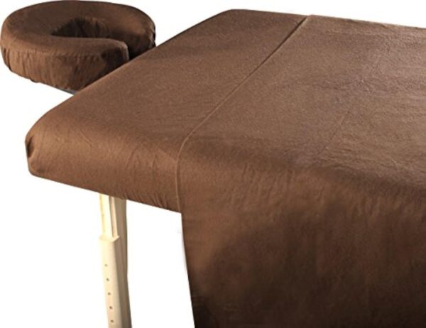 Master Massage Ensemble 3 en 1 de drap de plage, plateau, taie d'oreiller pour le visage, chocolat foncé – Image 9