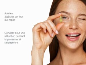 NFO OMEGA 3 1000 mg [60 Capsules] Huile de poisson norvégienne concentrée en EPA et DHA avec des triglycérides et vitamine E Complexe naturel de poissons sauvages fraîchement pêchésFabriqué en Norvège