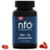 NFO OMEGA 3 KRILL OIL Astaxanthin [60 Capsules] - Huile de krill avec de l'huile de poisson norvégienne avec une dose élevée d'EPA et de DHA avec astaxanthine dans 1 gélule Fabriqué en Norvège