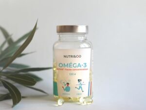 NUTRI & CO Omega 3 Huile de Poissons Sauvages EPAX®, Haute Concentration EPA DHA & Vitamine E - Issu de Pêche Durable & Huile de Poisson Pure, 120 capsules Anti Oxydation, Made in France