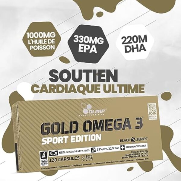 OLIMP SPORT NUTRITION Gold Omega-3 Sport Edition 120 Capsules – Image 4