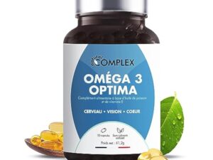 OMEGA 3 | Huile de poisson bleu sauvage, Haute concentration 2000mg, Riche en EPA & DHA | Système immunitaire, vision, mémoire, santé cardiovasculaire | Pêche durable | 90 Capsules | Made in France