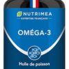 OMEGA 3 - Huile de Poissons Sauvages - Haute Concentration - 500 mg dont 175 mg d'EPA & 125 mg de DHA - Soutient la Vision et la Cognition - 30 Capsules - Nutrimea - Fabrication Française