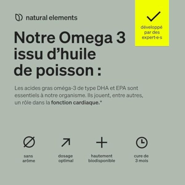 Omega 3-180 Capsules - 2000mg d'Huile de Poisson par dose journalière - Forme Triglycéride avec EPA et DHA - Testé en laboratoire, soigneusement purifié à partir d'Anchois Péruviens – Image 4