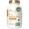 Omega 3 Capsules IFOS 3000mg avec Vitamine E, 30-90 portions - Life Pro Healthy, 35% EPA et 25% DHA, 3000mg par dose journalière, Supplément pour la santé cardiovasculaire, Huile Pure et distillée
