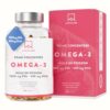 Omega 3 DHA EPA Huile de Poisson Sauvage 2000mg: 1000mg EPA + 500mg DHA par dose (2 gélules) - Complement Alimentaire Omega3 Fish Oil Concentration Pure et Forte en Oméga 3 et Vitamine E - 120 Gélules
