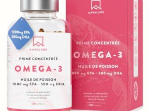Omega 3 DHA EPA Huile de Poisson Sauvage 2000mg: 1000mg EPA + 500mg DHA par dose (2 gélules) - Complement Alimentaire Omega3 Fish Oil Concentration Pure et Forte en Oméga 3 et Vitamine E - 120 Gélules