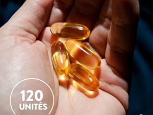 Omega 3 DHA EPA Huile de Poisson Sauvage 2000mg: 1000mg EPA + 500mg DHA par dose (2 gélules) - Complement Alimentaire Omega3 Fish Oil Concentration Pure et Forte en Oméga 3 et Vitamine E - 120 Gélules