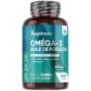 Oméga 3 Huile de Poisson Gélules 2000mg, 240 Gélules pour 4 Mois - avec EPA 660mg & DHA 440mg, Fish Oil Omega 3 sans Odeur, Selon l'EFSA, l'EPA et le DHA Contribuent au Fonctionnement Normal du Cœur