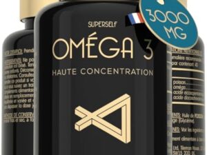 Oméga 3 Huile de Poissons Sauvages - 3000mg Triple Concentration - EPA 990mg & DHA 660mg - 120 Gélules Omega3 - Soutien Cardiaque, Vision, Cérébrale