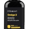 Oméga 3 Huile de Poissons Sauvages 2000mg - Haute Concentration en EPA (700mg) & DHA (500mg) Soutien Fonction Cardiaque et une Vision Normale - Forte Concentration en Acides Gras Essentiels