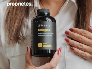 Oméga 3 Huile de Poissons Sauvages 2000mg - Haute Concentration en EPA (700mg) & DHA (500mg) Soutien Fonction Cardiaque et une Vision Normale - Forte Concentration en Acides Gras Essentiels