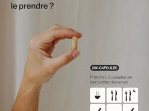 Oméga 3 Huile de Poissons Sauvages 2000mg - Haute Concentration en EPA (700mg) & DHA (500mg) Soutien Fonction Cardiaque et une Vision Normale - Forte Concentration en Acides Gras Essentiels