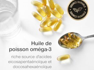 Oméga 3 Huile de Poissons Sauvages - 3000mg Triple Concentration - EPA 990mg & DHA 660mg - 120 Gélules Omega3 - Soutien Cardiaque, Vision, Cérébrale