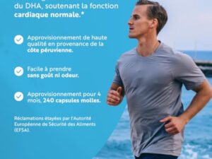 Omega 3 Huile de Poissons Sauvages 2000mg - 240 Gélules (120 Jours) - Haute Concentration en EPA (660mg) & DHA (440mg) Soutien Fonction Cardiaque et une Vision Normale - Fabriqué par Nutravita