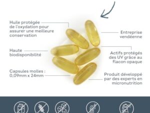Omega 3 Huile de Poissons Sauvages 2 000mg - 4 mois - Haute concentration en EPA (1 000mg) et DHA (500mg) - Soutien des fonctions cognitives et visuelles - Fabriqué en France - Vitavea