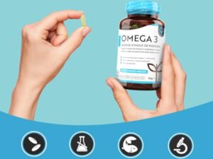 Omega 3 Huile de Poissons Sauvages 2000mg - 240 Gélules (120 Jours) - Haute Concentration en EPA (660mg) & DHA (440mg) Soutien Fonction Cardiaque et une Vision Normale - Fabriqué par Nutravita