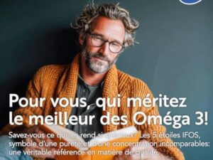 Omega 3 IFOS 5 étoiles Certifié Avec Vitamine D3 2000 UI Et E PiùLife, 60 Softgels, Huile De Poisson Omega 3 DHA EPA 2000 mg et 1000 mg par dose, Soutien Cœur, Vue, Os, Cerveau