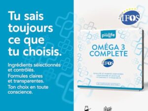Omega 3 IFOS 5 étoiles Certifié Avec Vitamine D3 2000 UI Et E PiùLife, 60 Softgels, Huile De Poisson Omega 3 DHA EPA 2000 mg et 1000 mg par dose, Soutien Cœur, Vue, Os, Cerveau