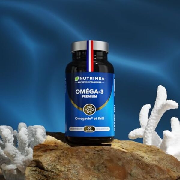 Omega 3 & Krill d'Antarctique | Breveté Omegavie® | Huile de Poissons Sauvages | Antioxydant Naturel | Cognition & Système Immunitaire | Concentré en Astaxanthine | Fabrication Française | Nutrimea – Image 8