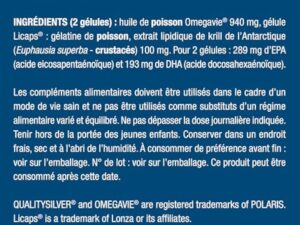 Omega 3 & Krill d'Antarctique | Breveté Omegavie® | Huile de Poissons Sauvages | Antioxydant Naturel | Cognition & Système Immunitaire | Concentré en Astaxanthine | Fabrication Française | Nutrimea
