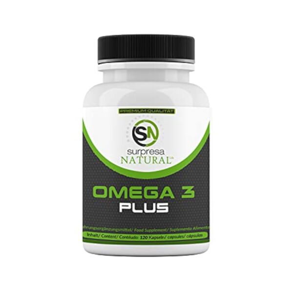 Omega 3 Plus 3 fois plus fort, 1000 mg d'huile de poisson 500mg EPA 250mg DHA par gélule, pureté testée en laboratoire à partir de pêche durable, 120 gélules 4 mois – Image 2