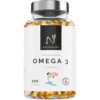Oméga 3 concentration maximale EPA - DHA. Acides gras oméga 3 (2 000 mg) + vitamine E à base d'huile de poisson sauvage. 120 perles molles
