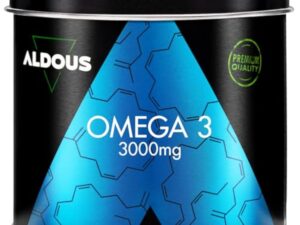 Oméga 3 gélules - 3000 mg par jour - 210 gélules - Avec acides gras EPA et DHA - Huile de poisson - Vitamine E, Acides gras - Vision, Cerveau - Plus de 2 mois - ALDOUS