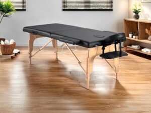 Perfur Casa Table de Massage Pliable - 2-Zones Table Massage Professionnelle pour Spa et Physiothérapie et Tatouage