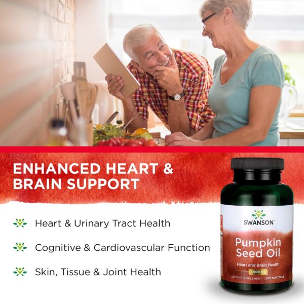 Pumpkin Seed Oil 1,000 mg 100 Sgels Swanson (2) – Image 4