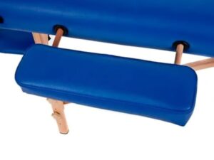 QUIRUMED Table de Massage Pliable en Bois Easy, Couleur Noire, 186 x 66 cm, Table de Massage, Massage physiothérapie, Similicuir tête articulée, Hauteur réglable, 2 Corps