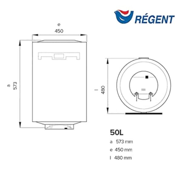 Regent 3201330 thermo électrique, 50 L – Image 5