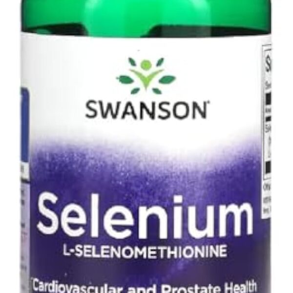 Swanson - Albion Selenium Complex - Sélénium (L-Sélénométhionine) | Soutien Antioxydant & Système Immunitaire - 200 Capsules