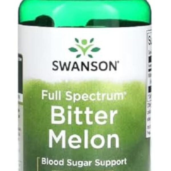 Swanson - Bitter Melon, 500mg | Soutien pour des niveaux de sucre sanguin sains & digestion - 60 capsules
