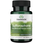 Swanson, Broccoli Sprout Extract (Extrait de Pousses de Brocoli), avec Sulforaphane, 60 Capsules végétaliennes, Végétarien, Sans Soja, Sans Gluten, Sans OGM