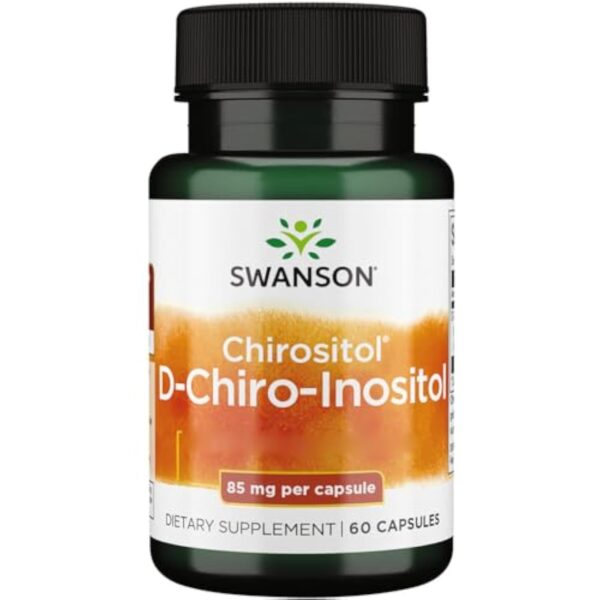 Swanson, D-Chiro-Inositol, 85mg, 60 Capsules, Sans Soja, Sans Gluten, Sans OGM