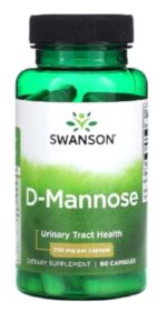 Swanson - D-Mannose | Support naturel pour la santé de la vessie et des voies urinaires - 60 capsules